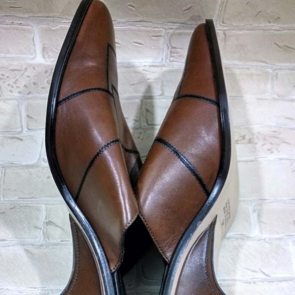 ⭐Worthington Women's  Brown Patchwork Mules SlipOn - Picture 5 of 7